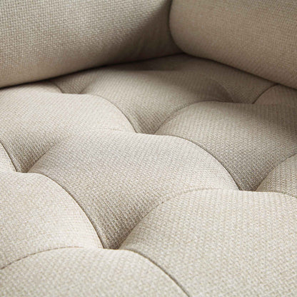 Fauteuil Henrietta, tissu tissé beige