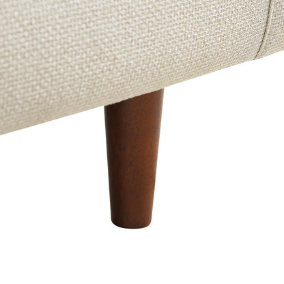Fauteuil Henrietta, tissu tissé beige