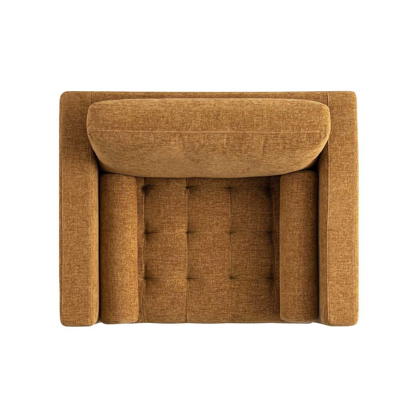 Fauteuil Henrietta, chenille miel épicé