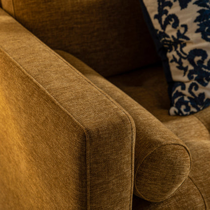 Canapé méridienne 4 places Henrietta Spiced Honey Chenille, orientation gauche