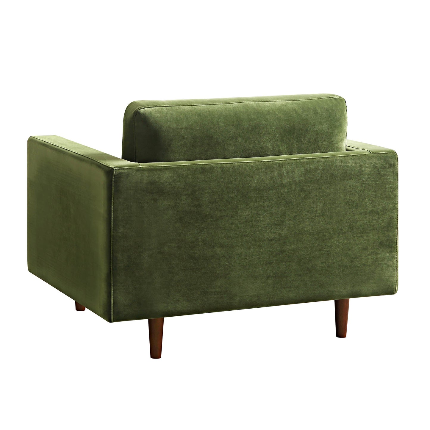 Fauteuil Henrietta, velours vert mousse