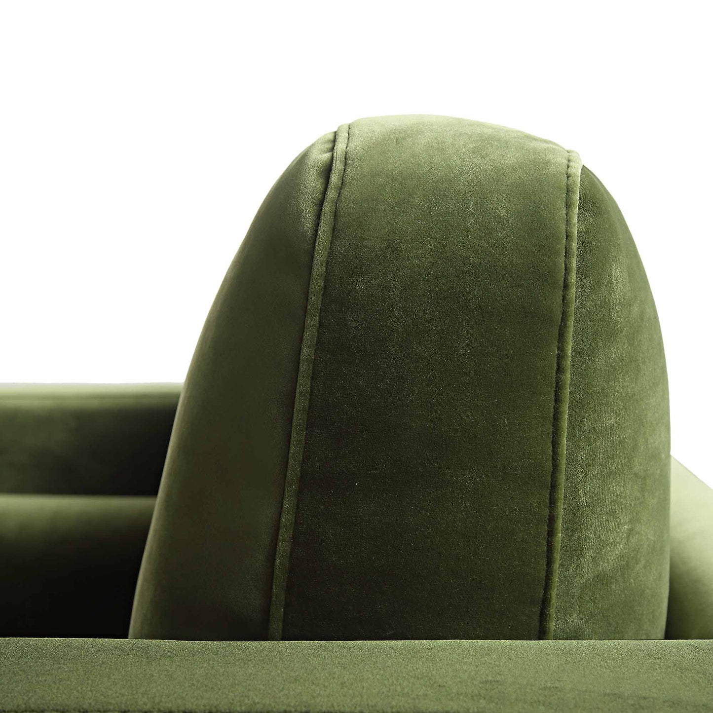 Fauteuil Henrietta, velours vert mousse