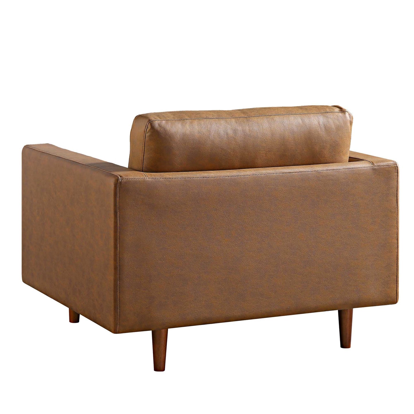 Fauteuil Henrietta, simili-daim beige