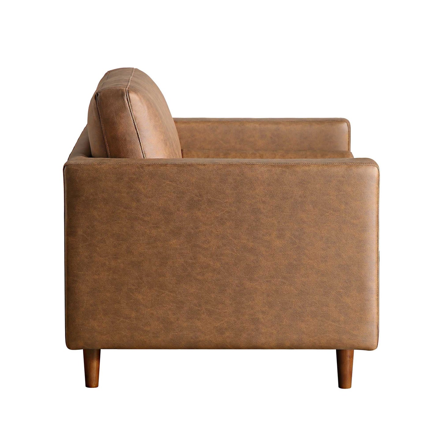 Fauteuil Henrietta, simili-daim beige