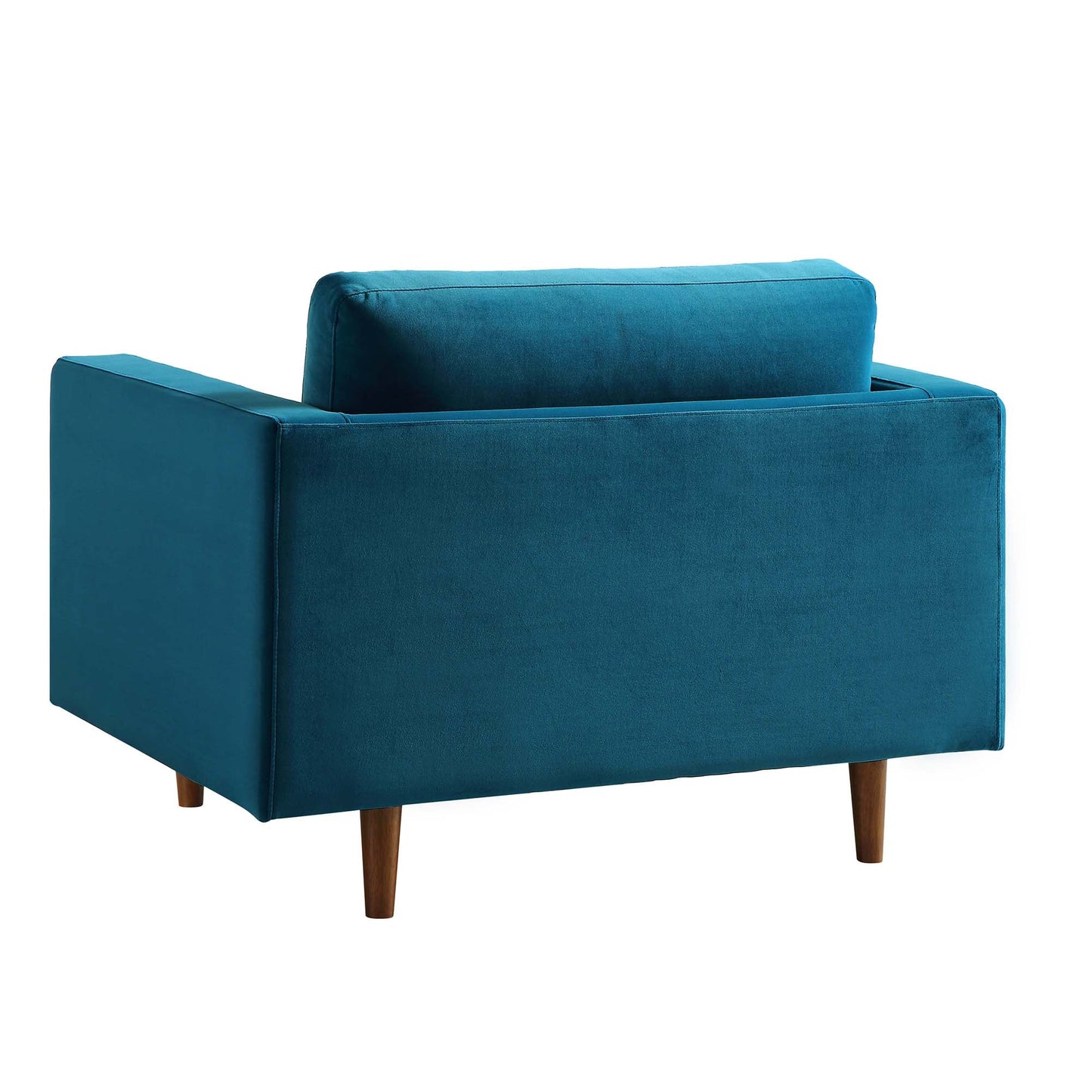 Fauteuil Henrietta, velours bleu sarcelle