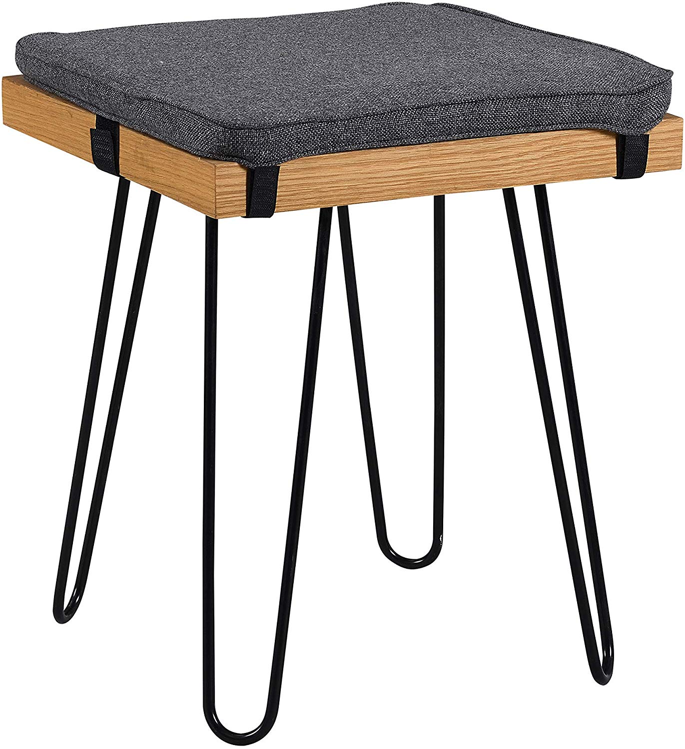 Ensemble table à manger en chêne MEILEN avec 2 tabourets et 1 banc