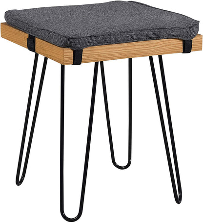 Ensemble table à manger en chêne MEILEN avec 2 tabourets et 1 banc