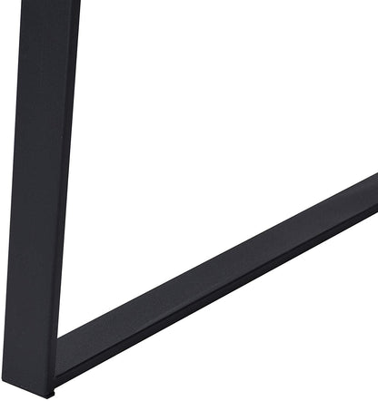 Bureau KLOTEN en chêne avec pieds en métal noir