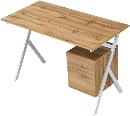 Bureau SION avec tiroir et placard en chêne