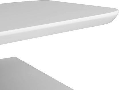 Bureau en chêne Soren et blanc avec placard