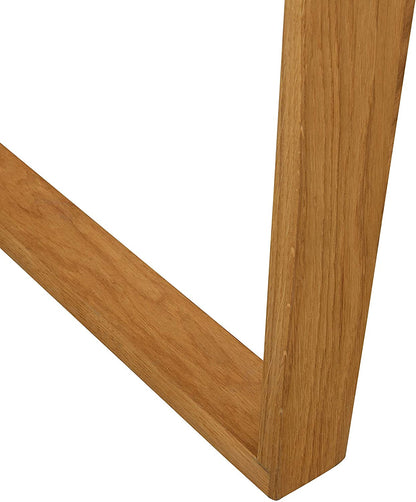 Bureau en chêne Soren et blanc avec placard