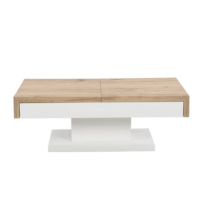 Table basse de rangement coulissante à deux blocs Blythe