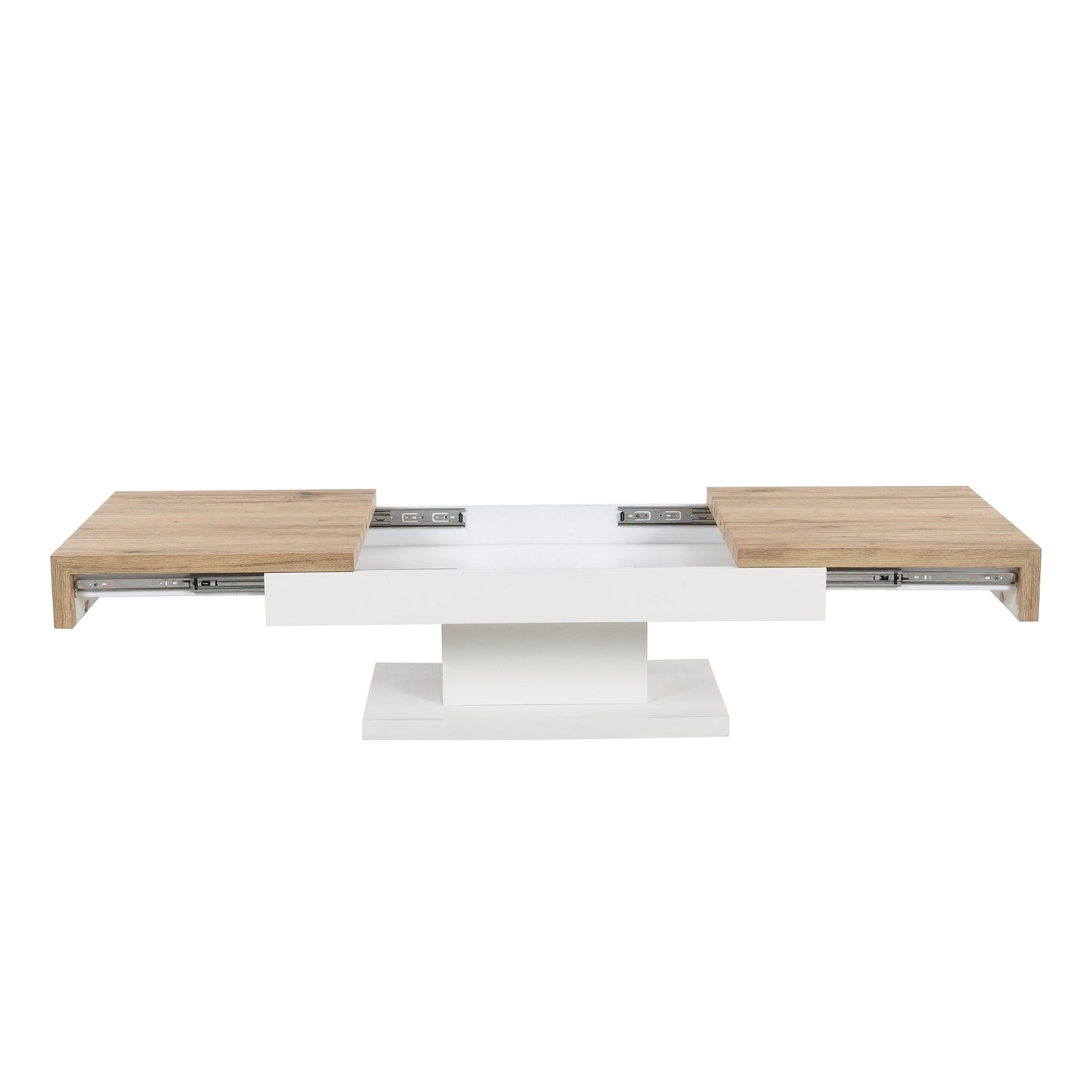 Table basse de rangement coulissante à deux blocs Blythe