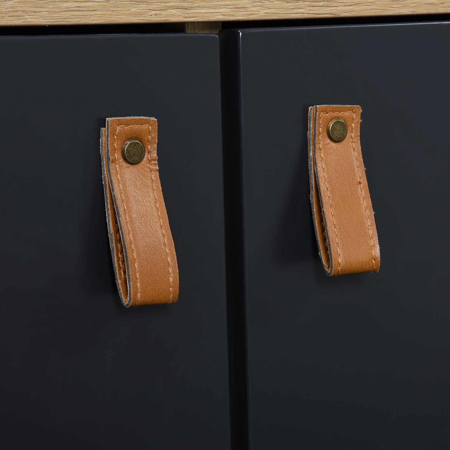 Buffet Tallis bicolore avec 2 portes et 3 tiroirs