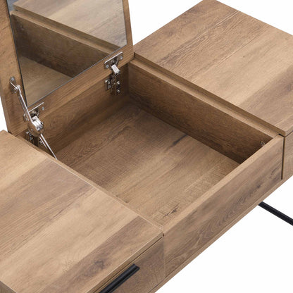 Coiffeuse console effet chêne Selwyn