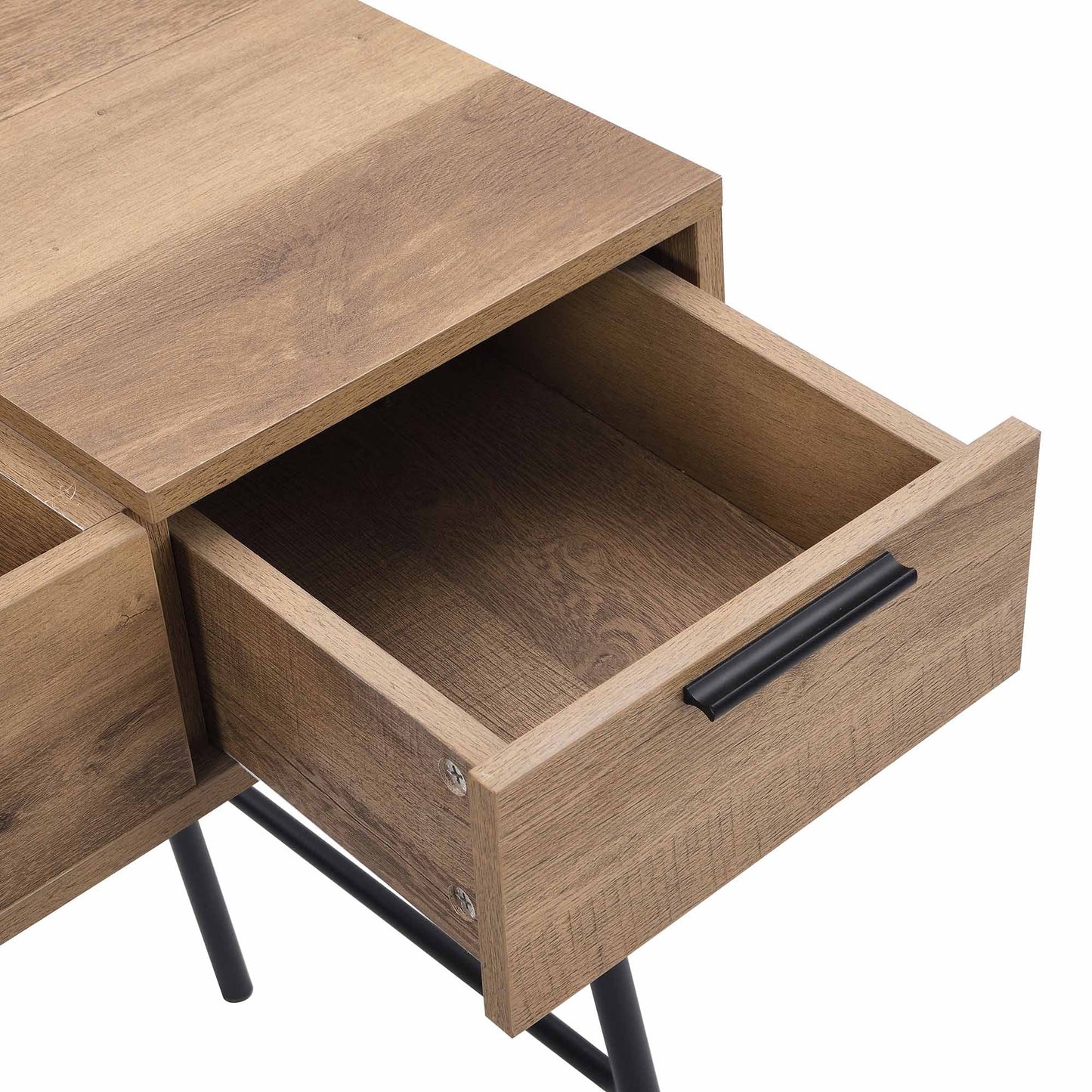 Coiffeuse console effet chêne Selwyn