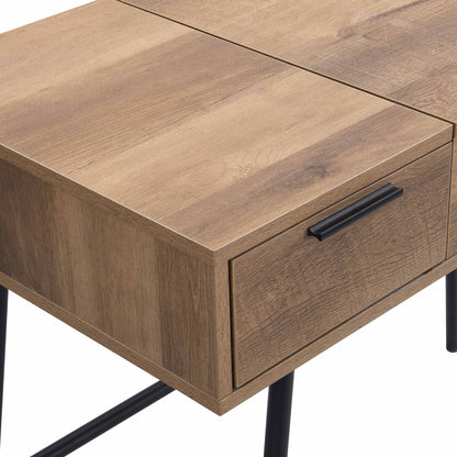 Coiffeuse console effet chêne Selwyn