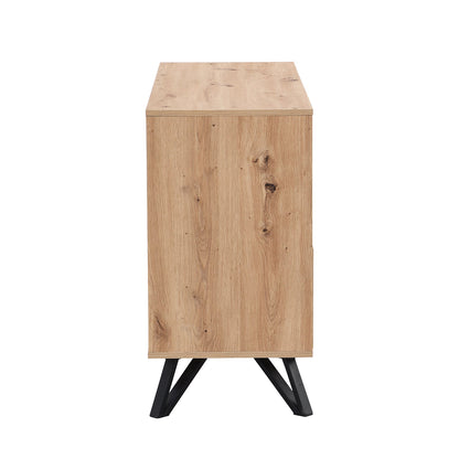 Commode à 6 tiroirs Weston effet chêne