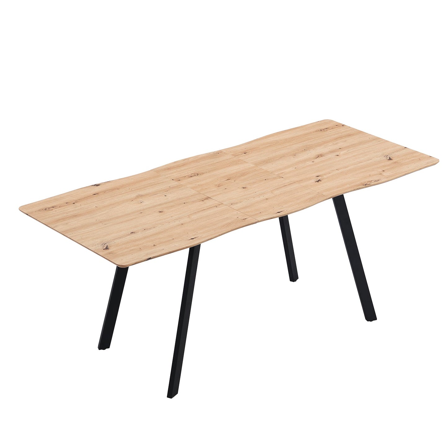 Table à manger extensible Weston effet chêne 6 à 8 places