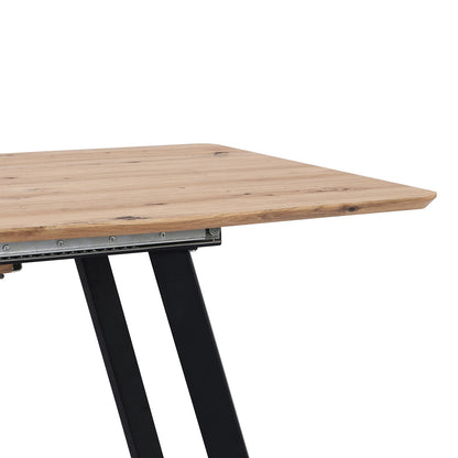 Table à manger extensible Weston effet chêne 6 à 8 places