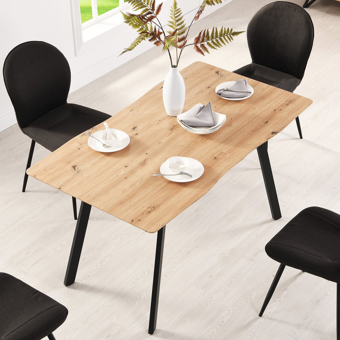 Table à manger extensible Weston effet chêne 6 à 8 places