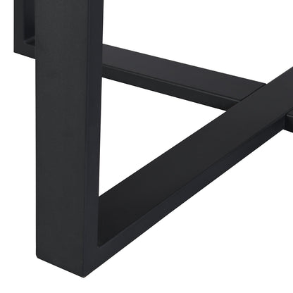 Table à manger ronde extensible BERN avec pieds en métal, chêne