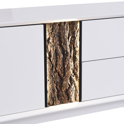 Meuble TV LED extra large Glen Tree Bark