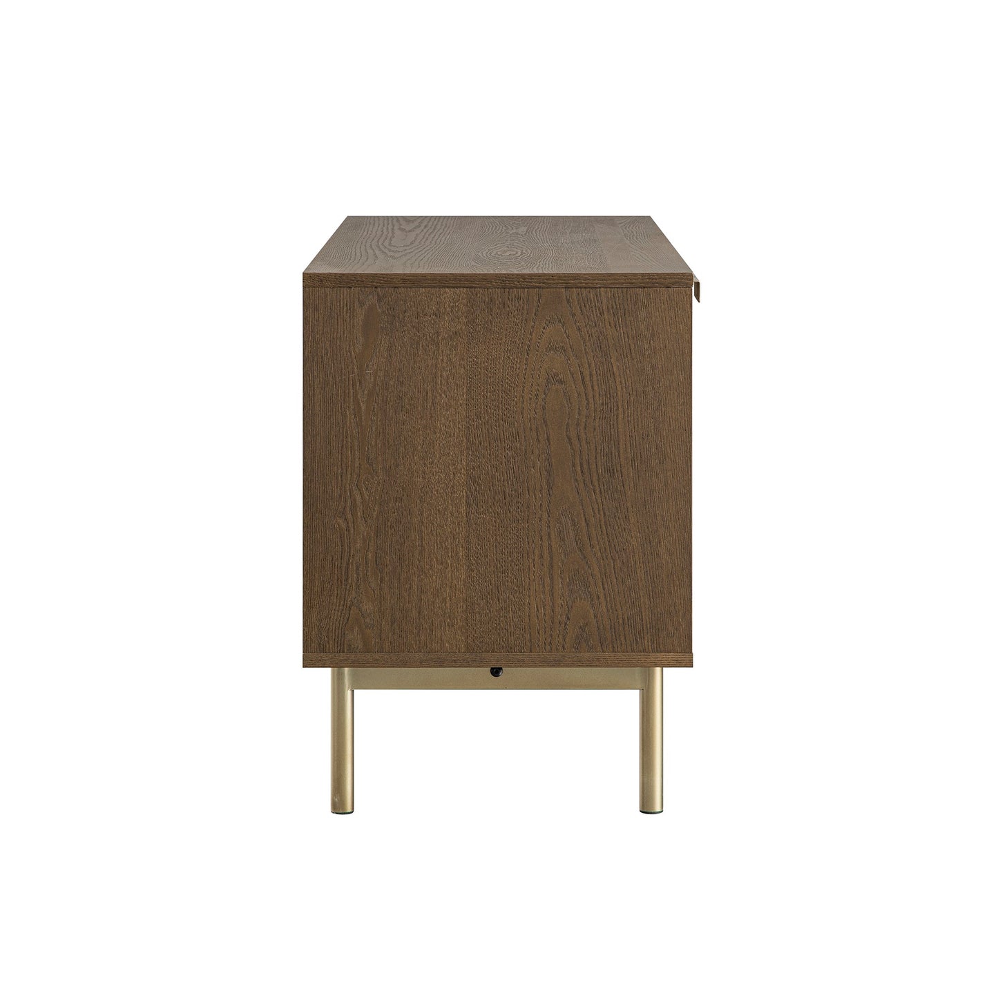 Meuble TV Richmond Ridged 120 cm de large, frêne foncé