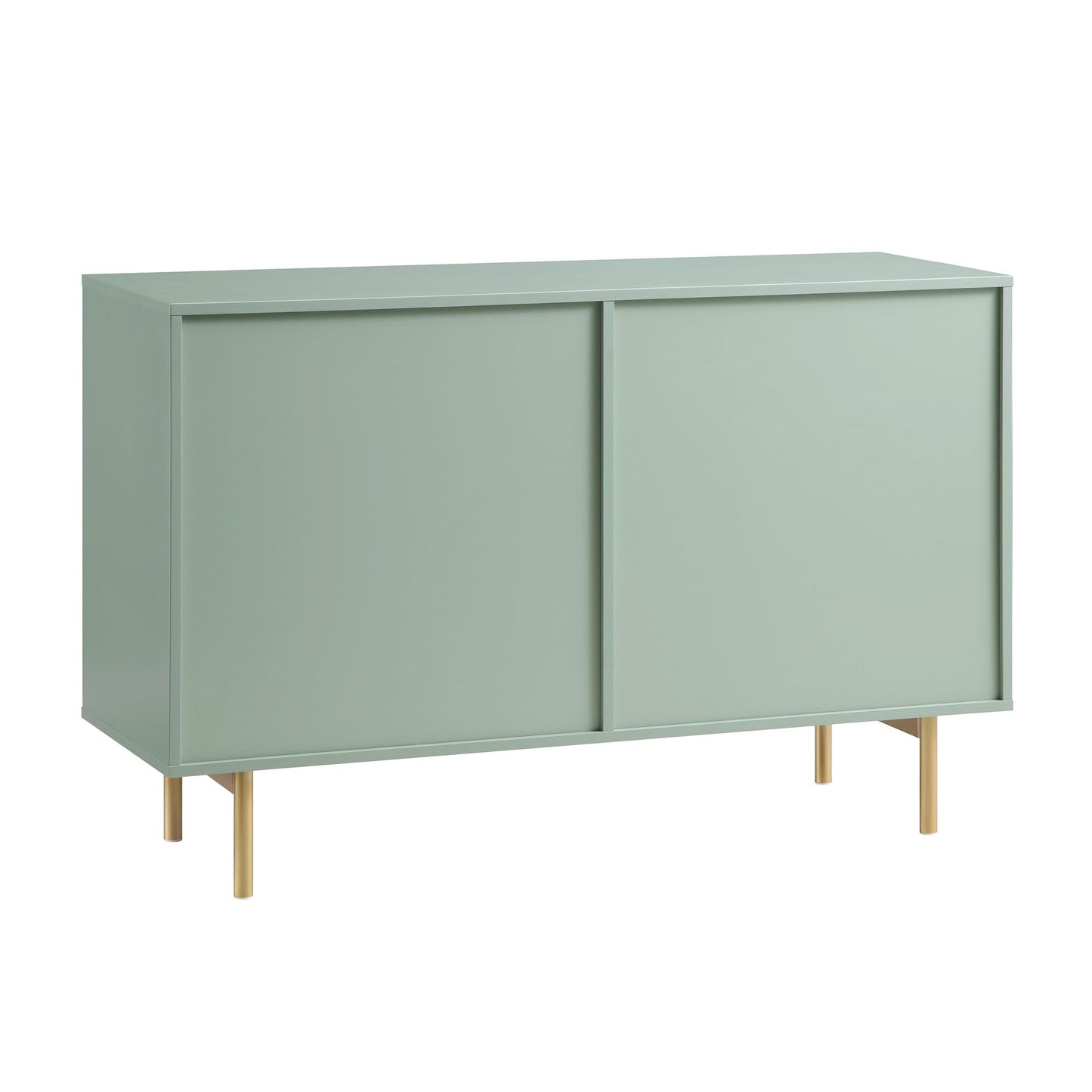 Commode large Richmond striée à 6 tiroirs, vert sauge mat