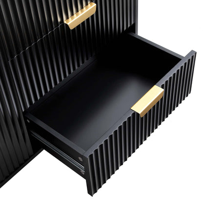 Buffet Richmond Ridged, grand format, noir mat