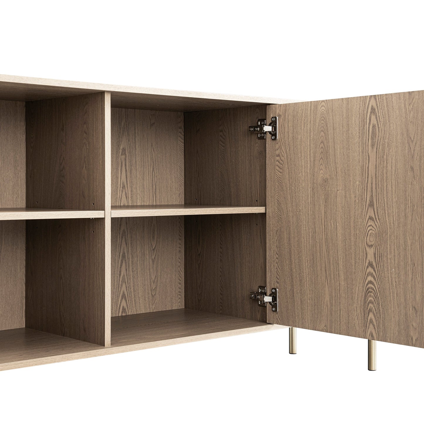 Grand buffet strié Richmond, frêne clair