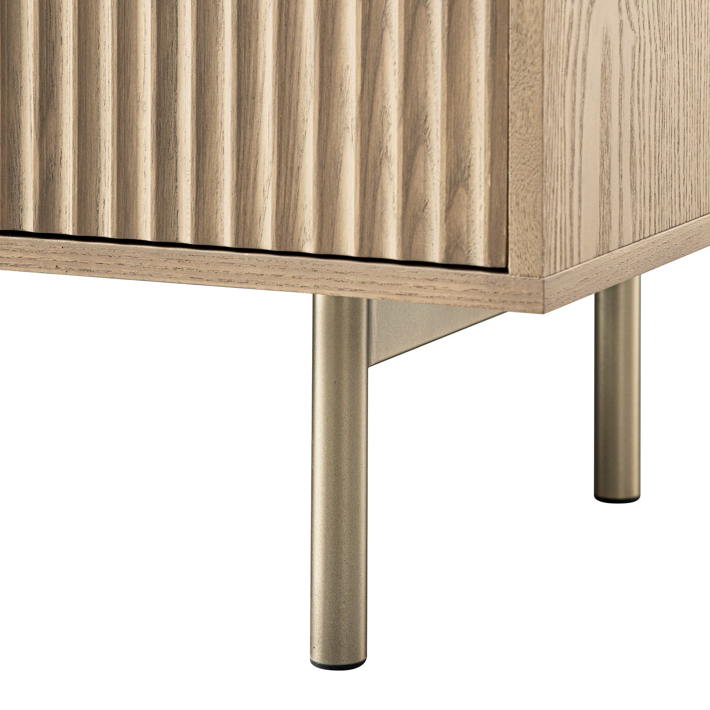 Grand buffet strié Richmond, frêne clair