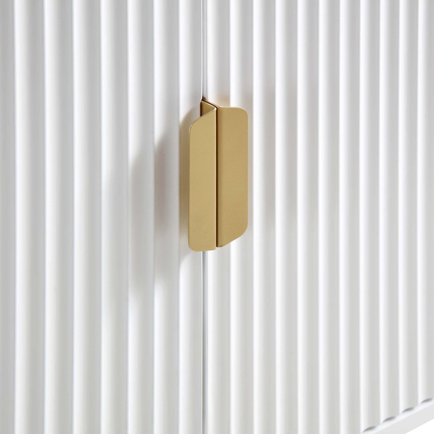 Buffet Richmond Ridged, grand format, blanc mat