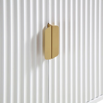 Buffet Richmond Ridged, grand format, blanc mat