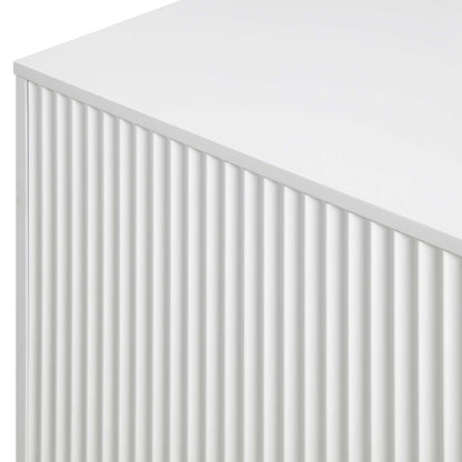 Buffet Richmond Ridged, grand format, blanc mat