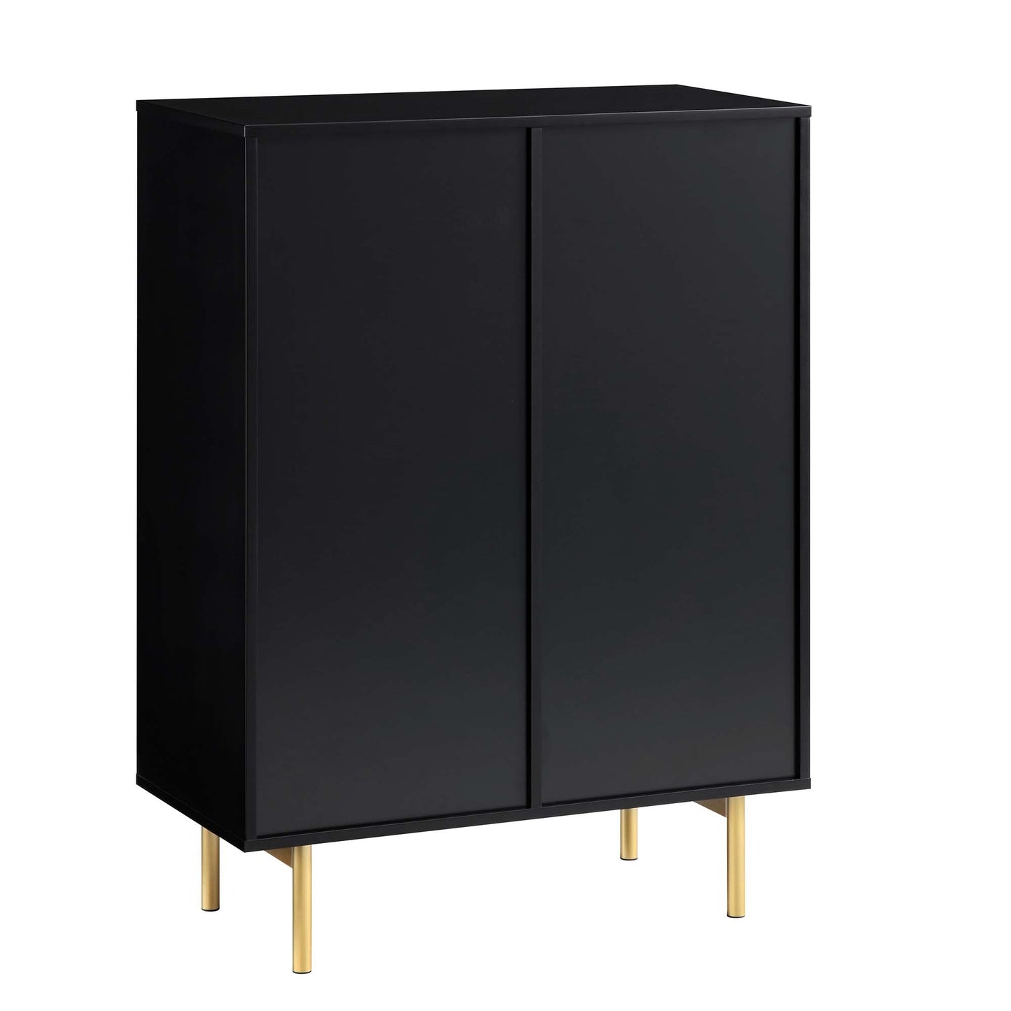 Meuble de rangement Richmond Ridged Highboard, noir mat