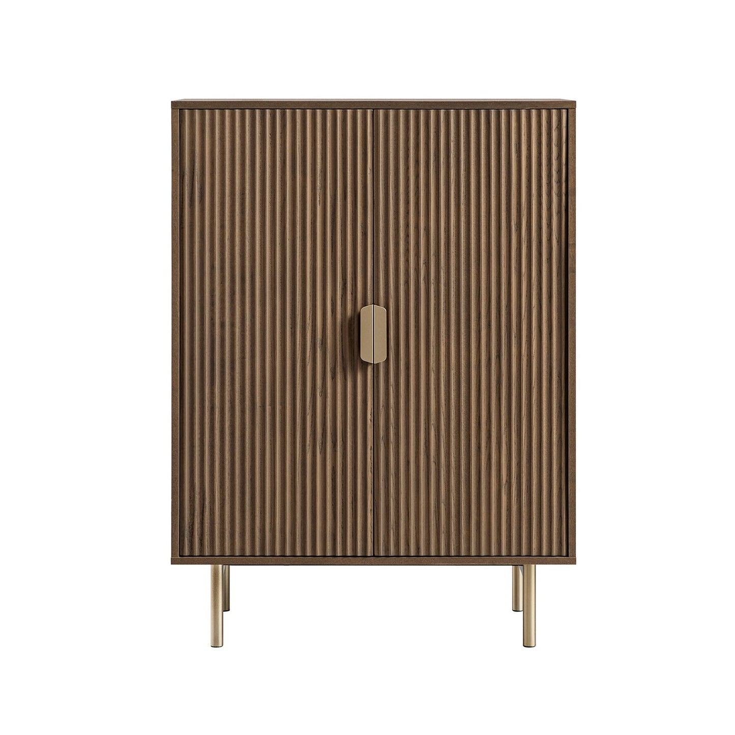 Meuble de rangement Richmond Ridged Highboard, frêne foncé