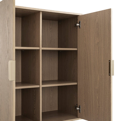 Buffet haut strié Richmond, frêne clair