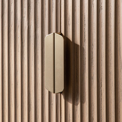 Buffet haut strié Richmond, frêne clair