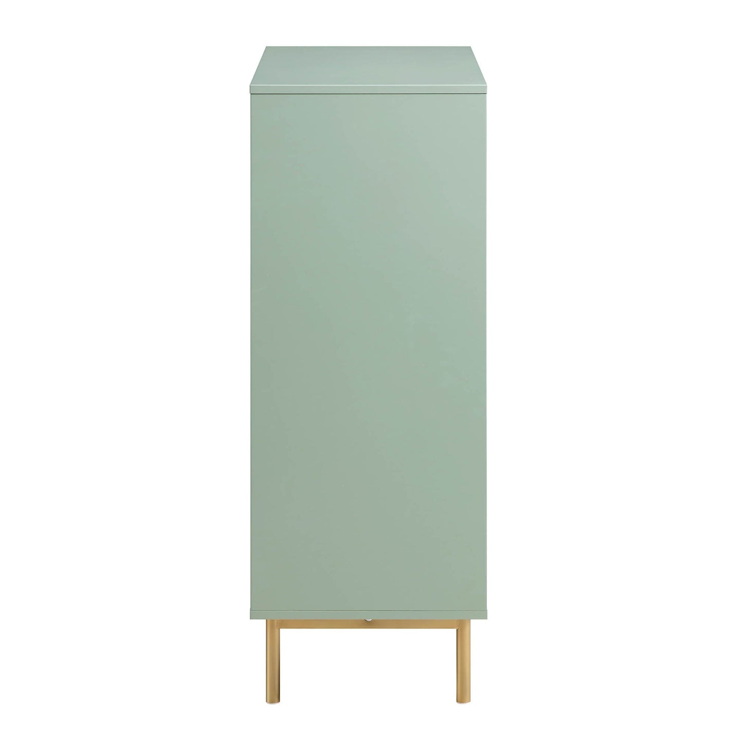Meuble de rangement Richmond Ridged Highboard, vert sauge mat