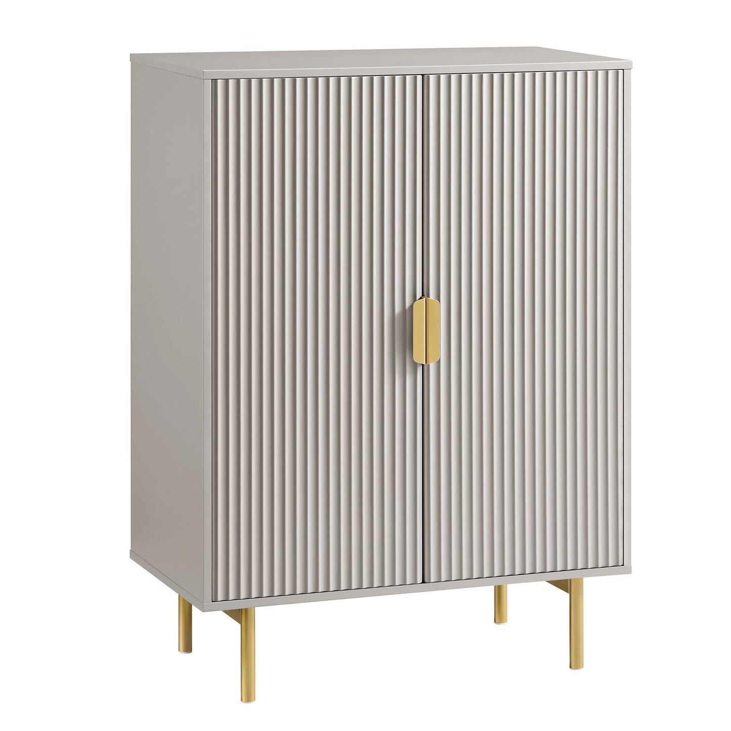 Meuble de rangement Richmond Ridged Highboard, taupe mat