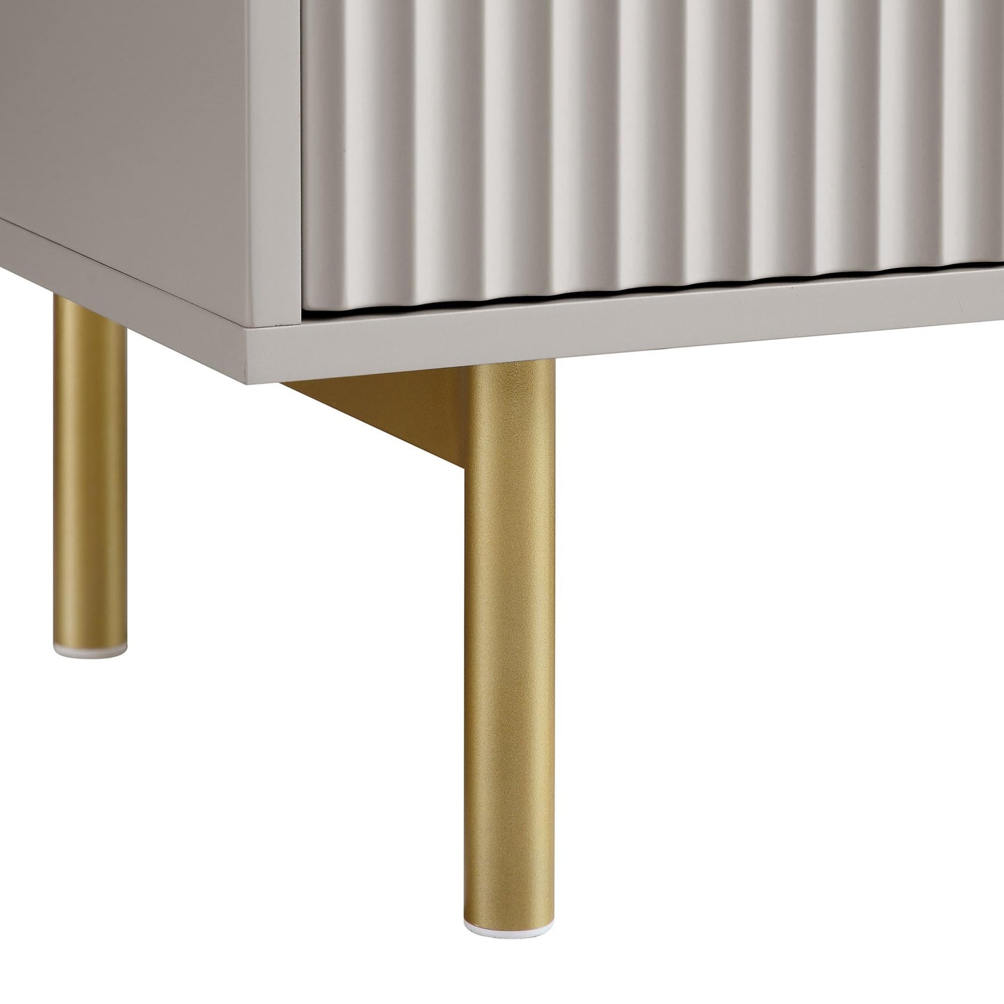 Meuble de rangement Richmond Ridged Highboard, taupe mat