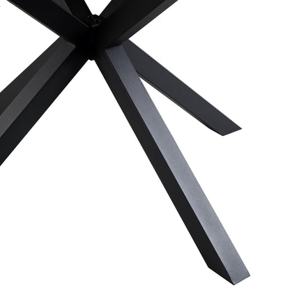 Table à manger en chêne massif à bords incurvés naturels BERN