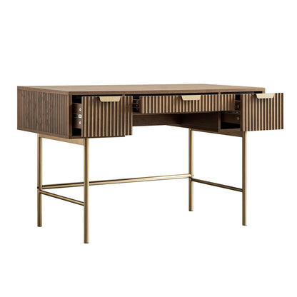 Coiffeuse Richmond Ridged, frêne foncé