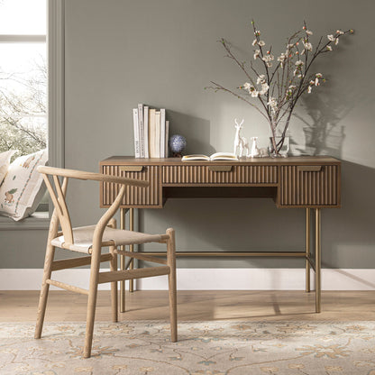 Coiffeuse Richmond Ridged, frêne foncé