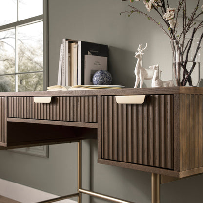 Coiffeuse Richmond Ridged, frêne foncé