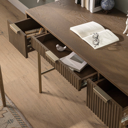 Coiffeuse Richmond Ridged, frêne foncé