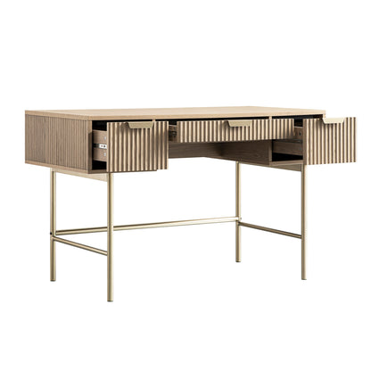 Coiffeuse Richmond Ridged, frêne clair