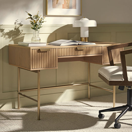 Coiffeuse Richmond Ridged, frêne clair