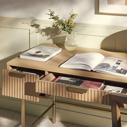 Coiffeuse Richmond Ridged, frêne clair